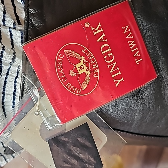 NWT YING DAK RHINESTONE 100% BLACK LEATHER LINED MAXI SKIRT - Picture 12 of 16